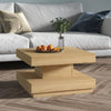 Hellbrauner Couchtisch Chiritoiu 60x60x35cm (MDF)