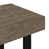 Couchtisch Stancutu grau und schwarz 90x45x40cm (MDF und Eisen)