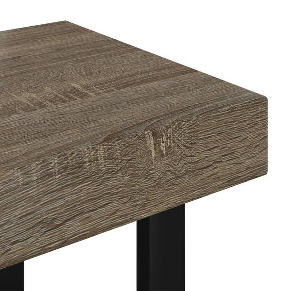 Couchtisch Stancutu grau und schwarz 90x45x40cm (MDF und Eisen)