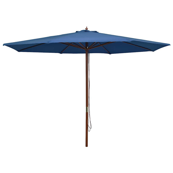 Sininen aurinkovarjo puurunko Brigitta 350cm