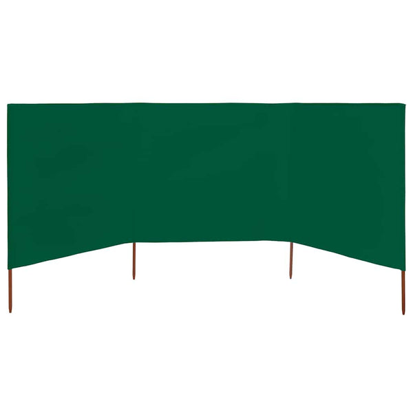 Vihreä tuulensuojakangas Maebelle 400x80cm (3 paneelilla)