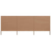 Ruskeanharmaa tuulensuojakangas Maebelle 400x80cm (3 paneelilla)