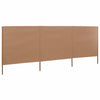 Ruskeanharmaa tuulensuojakangas Maebelle 400x80cm (3 paneelilla)