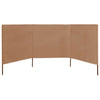 Ruskeanharmaa tuulensuojakangas Maebelle 400x80cm (3 paneelilla)