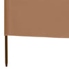 Ruskeanharmaa tuulensuojakangas Maebelle 400x80cm (3 paneelilla)
