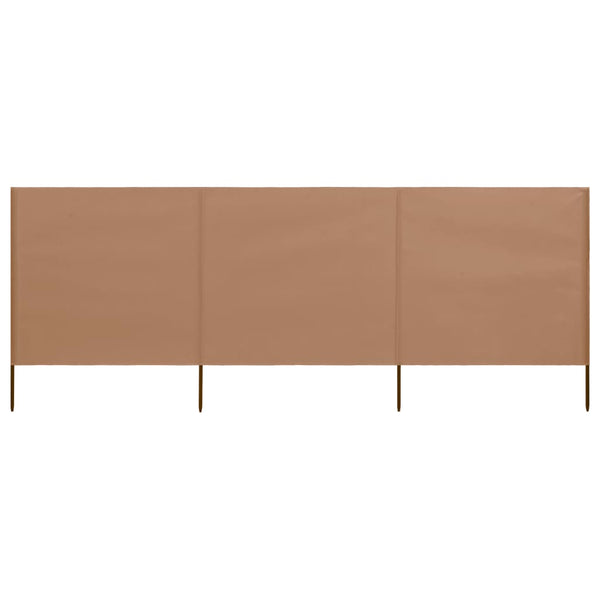 Braun-graues Sichtschutzgewebe Maebelle 400x160cm (mit 3 Paneelen)