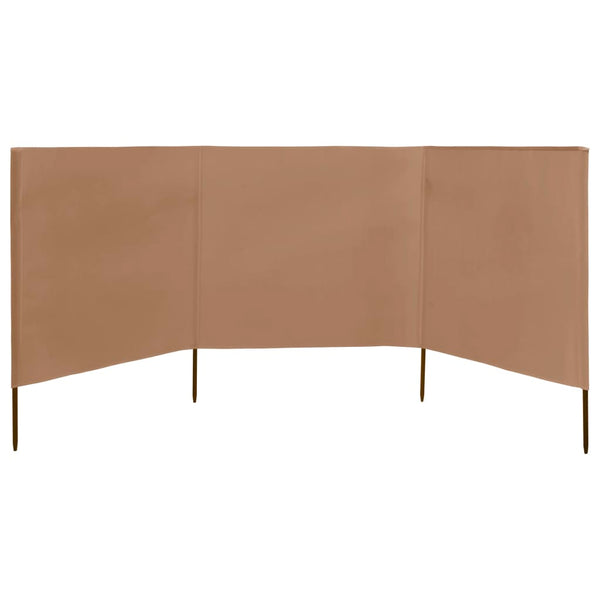 Braun-graues Sichtschutzgewebe Maebelle 400x160cm (mit 3 Paneelen)
