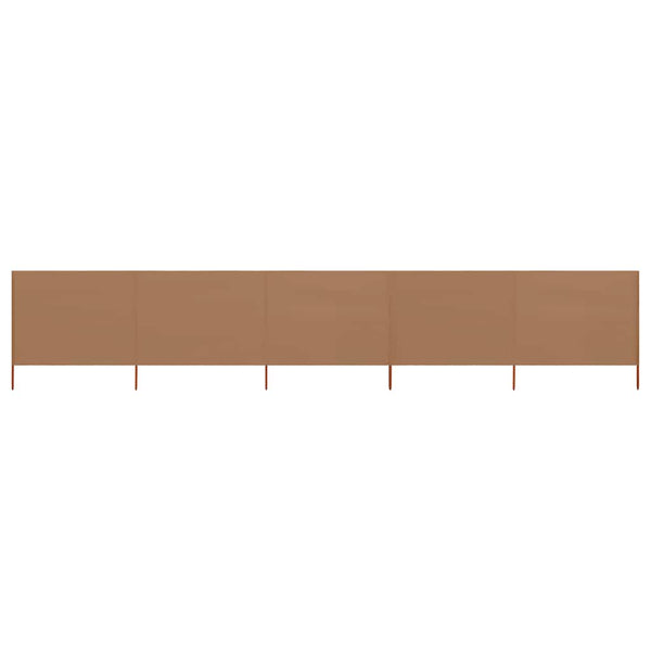 Windschutzplane Maebelle 600x120cm (mit 5 Paneelen), braun-grau