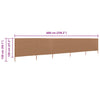 Windschutzplane Maebelle 600x120cm (mit 5 Paneelen), braun-grau