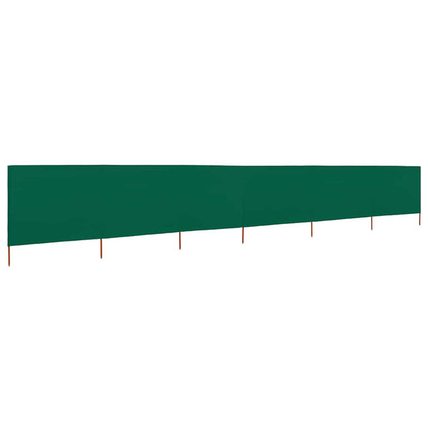 Grüner Windschutz mit 6 Paneelen Maebelle 800x120cm
