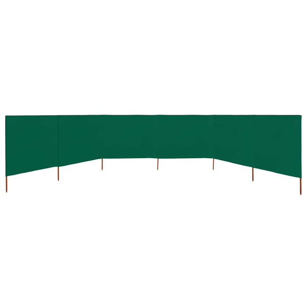 Grüner Windschutz mit 6 Paneelen Maebelle 800x120cm
