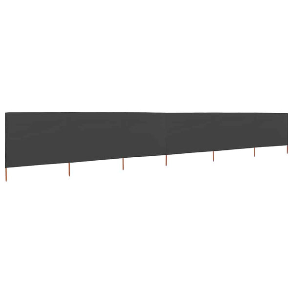 Anthrazitfarbener Windschutz für Maebelle 800x120cm (mit 6 Paneelen)