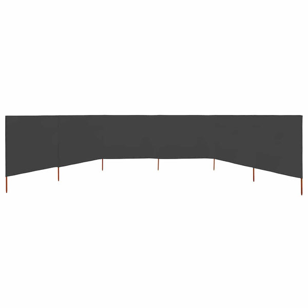 Anthrazitfarbener Windschutz für Maebelle 800x120cm (mit 6 Paneelen)