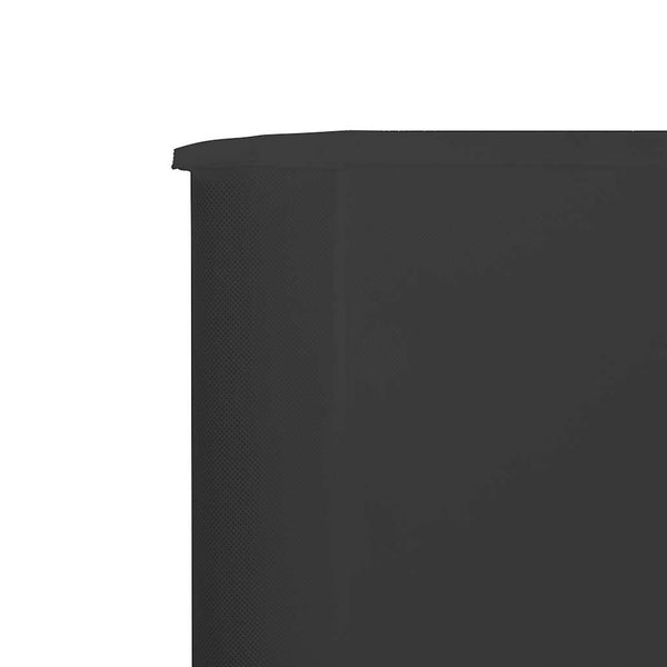 Anthrazitfarbener Windschutz für Maebelle 800x120cm (mit 6 Paneelen)