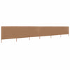 Braun-grauer Windschutz 6-teilig Maebelle 800x120cm