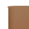 Braun-grauer Windschutz 6-teilig Maebelle 800x120cm
