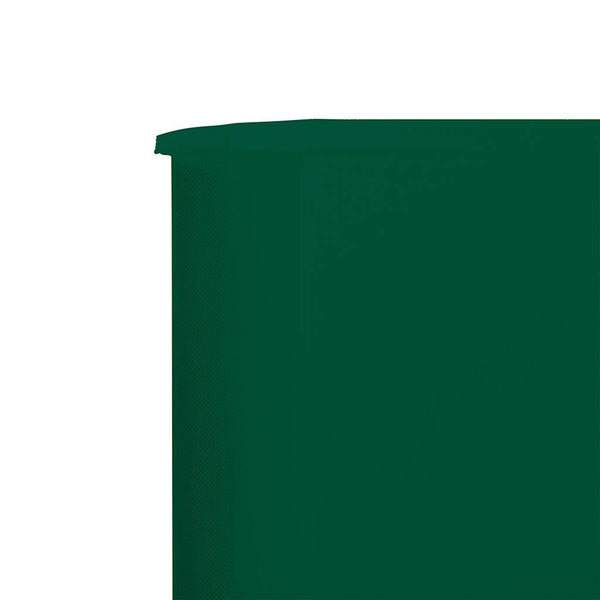 Grüner Windschutz mit 9 Paneelen Maebelle 1200x120cm
