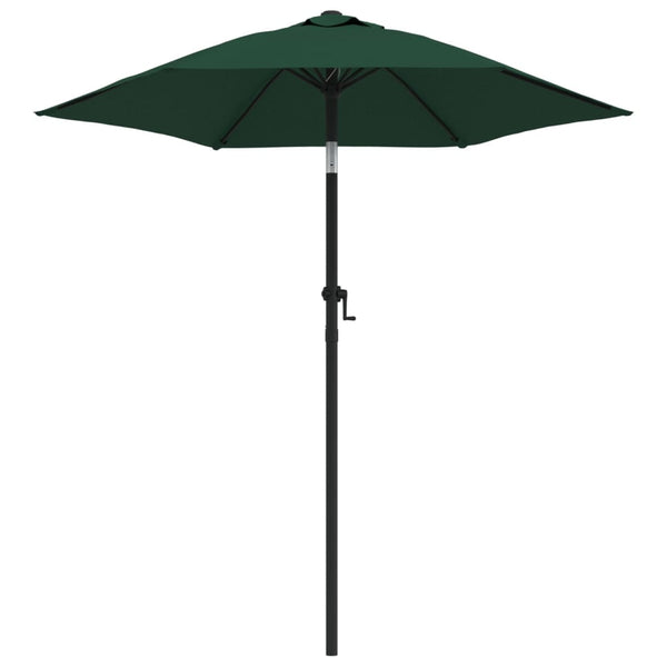 Grüner Sonnenschirm Andreeana 200x224cm (Aluminium)