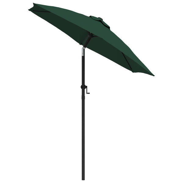 Grüner Sonnenschirm Andreeana 200x224cm (Aluminium)
