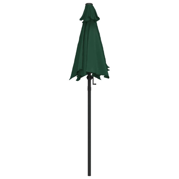 Grüner Sonnenschirm Andreeana 200x224cm (Aluminium)