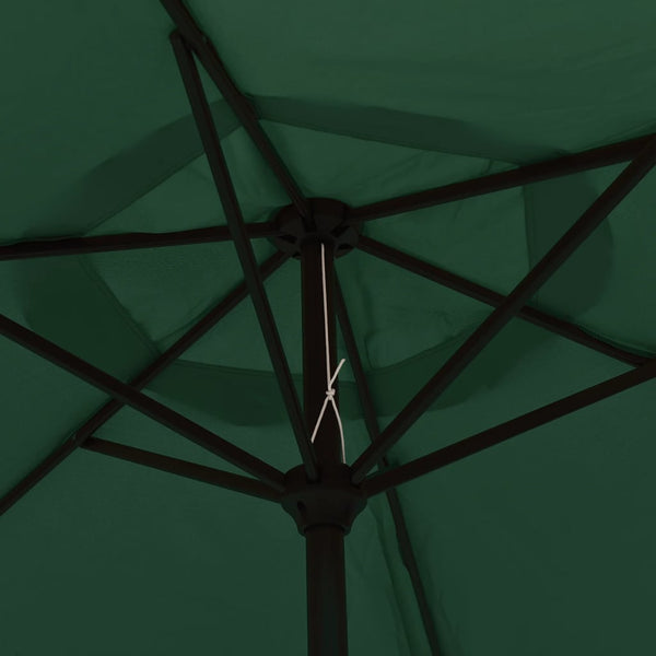Grüner Sonnenschirm Andreeana 200x224cm (Aluminium)