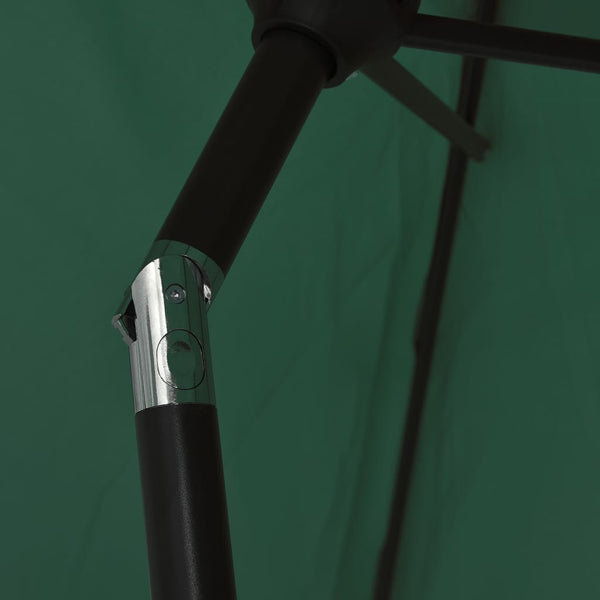 Grüner Sonnenschirm Andreeana 200x224cm (Aluminium)