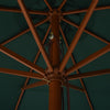 Grüner Sonnenschirm Holzgestell Voichin 330cm