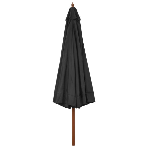 Anthrazit Sonnenschirm Holzgestell Voichin 330cm