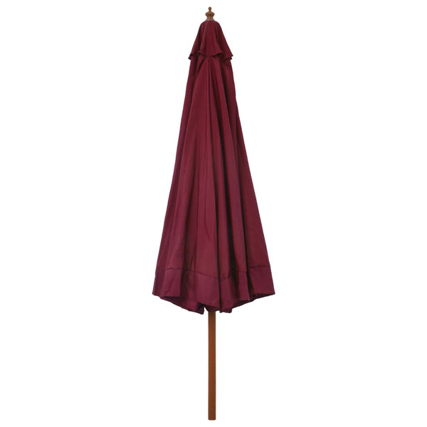 Weinroter Sonnenschirm Holzgestell Voichin 330cm