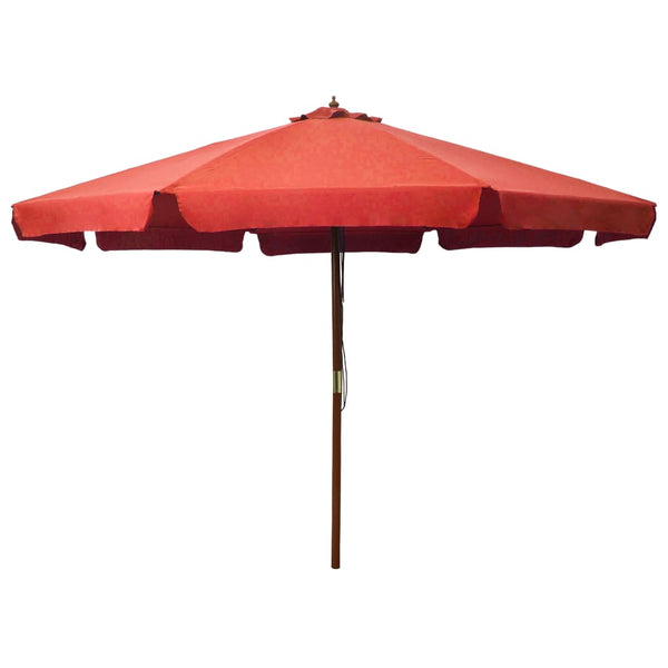 Sonnenschirm Holzgestell 330 cm Terrakotta