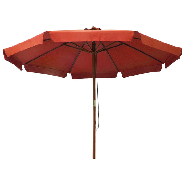 Sonnenschirm Holzgestell 330 cm Terrakotta