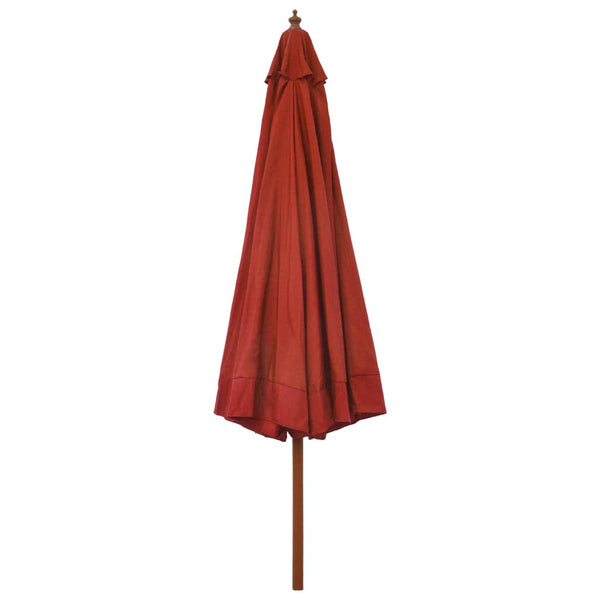 Sonnenschirm Holzgestell 330 cm Terrakotta