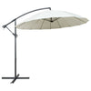 Weißer Hängeschirm Anina 3 m (Aluminiumstange)