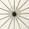 Weißer Hängeschirm Anina 3 m (Aluminiumstange)