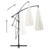 Weißer Hängeschirm Anina 3 m (Aluminiumstange)