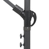 Hängefirmenschirm Anina 3 m (Aluminiummast) graubraun