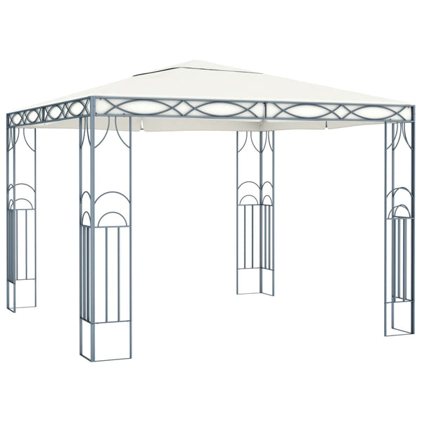 Cremefarbener Pavillon Burlacu 300x300cm