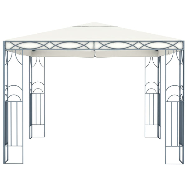 Cremefarbener Pavillon Burlacu 300x300cm