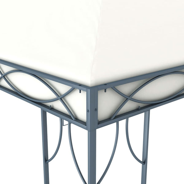 Cremefarbener Pavillon Burlacu 300x300cm