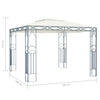 Cremefarbener Pavillon Burlacu 300x300cm