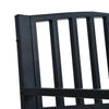 Schwarze Gartenbank Valeruta 125cm (Stahl)