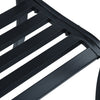 Schwarze Gartenbank Valeruta 125cm (Stahl)