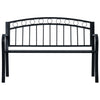 Gartenbank Tafta 125cm, schwarz (Stahl)