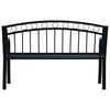 Gartenbank Tafta 125cm, schwarz (Stahl)
