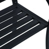 Gartenbank Tafta 125cm, schwarz (Stahl)