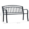Gartenbank Tafta 125cm, schwarz (Stahl)