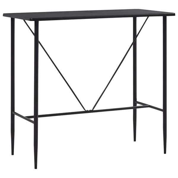 Schwarzer Stehtisch Melache 120x60x110cm (MDF)