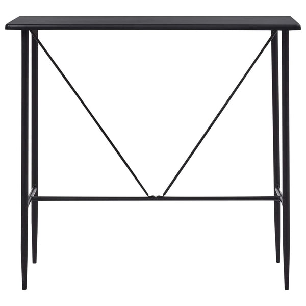 Schwarzer Stehtisch Melache 120x60x110cm (MDF)