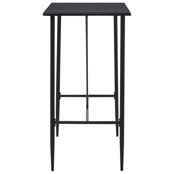 Schwarzer Stehtisch Melache 120x60x110cm (MDF)