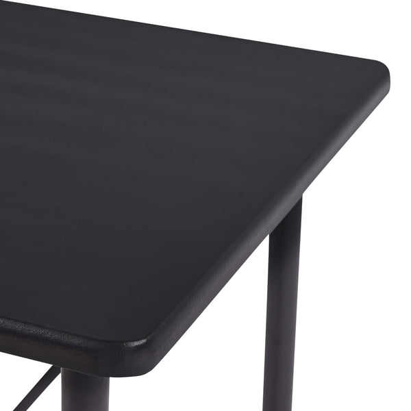 Schwarzer Stehtisch Melache 120x60x110cm (MDF)